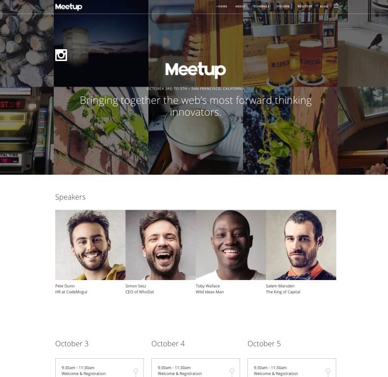 Meetup Theme