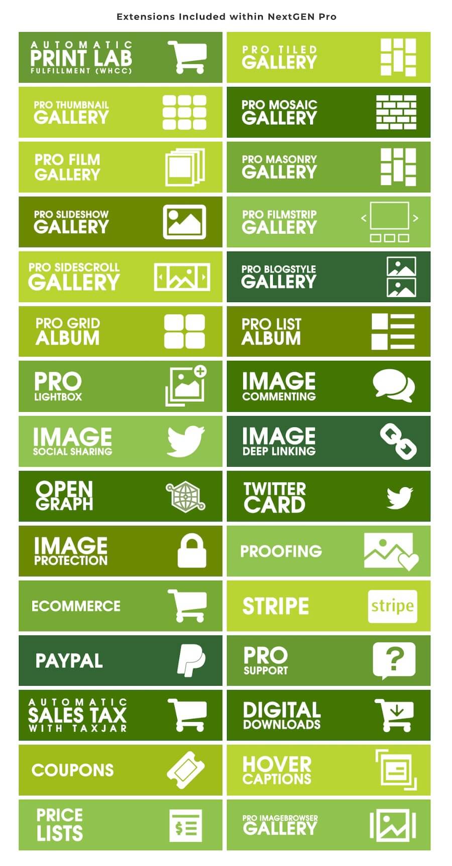 NextGEN Pro Extensions NextGEN Pro Extensions