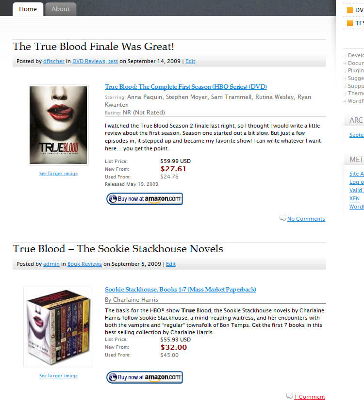 Amazon Product in a Post Plugin Amazon Product in a Post Plugin