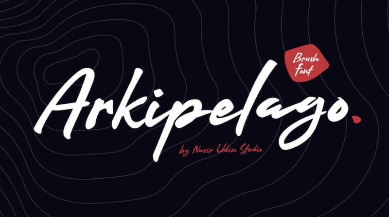 Arkipelago Script Font Arkipelago Script Font