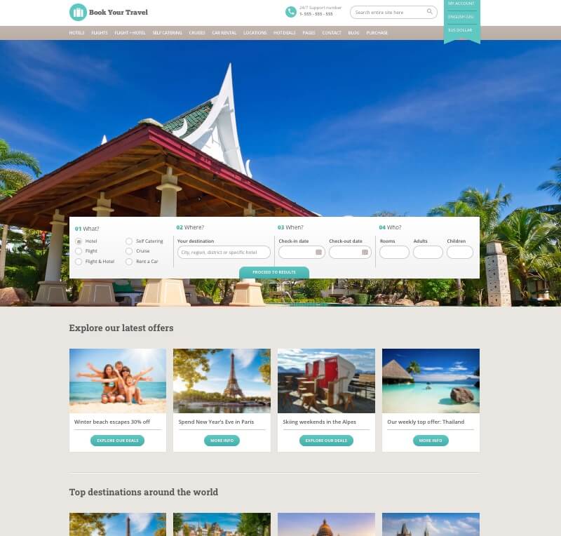 20+ Best Travel Agency HTML Website Templates (2021)