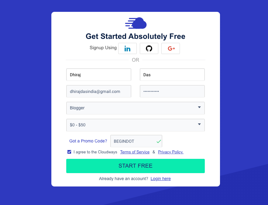 Cloudways Coupon Code