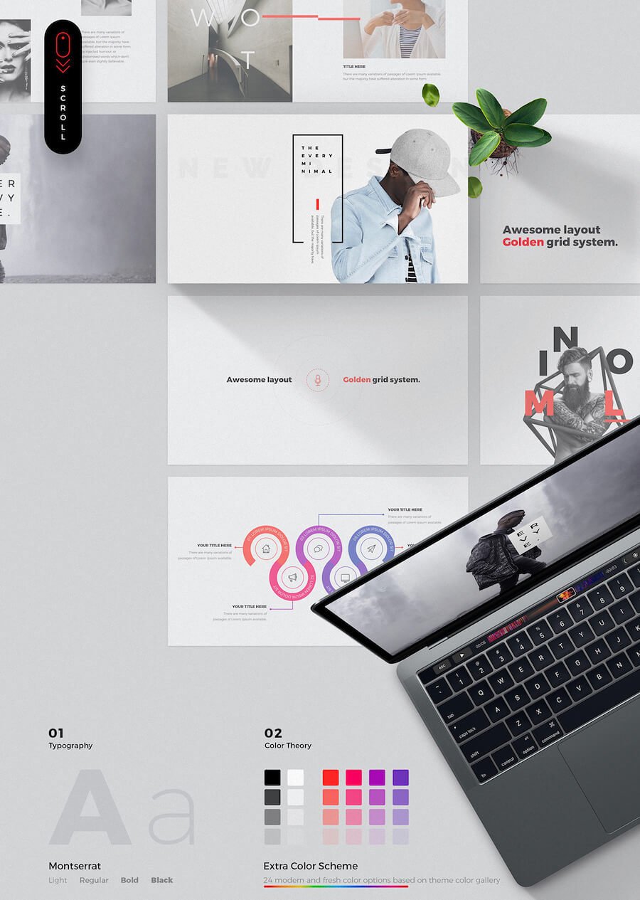 EVERY FREE MINIMAL POWERPOINT KEYNOTE TEMPLATE EVERY - FREE MINIMAL POWERPOINT & KEYNOTE TEMPLATE