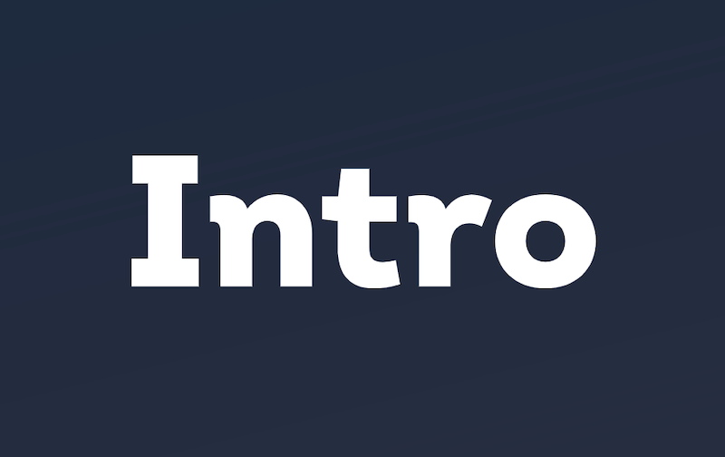 Intro Font