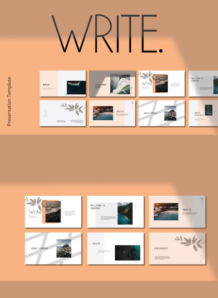 Long WRITE - FREE PRESENTATION TEMPLATE