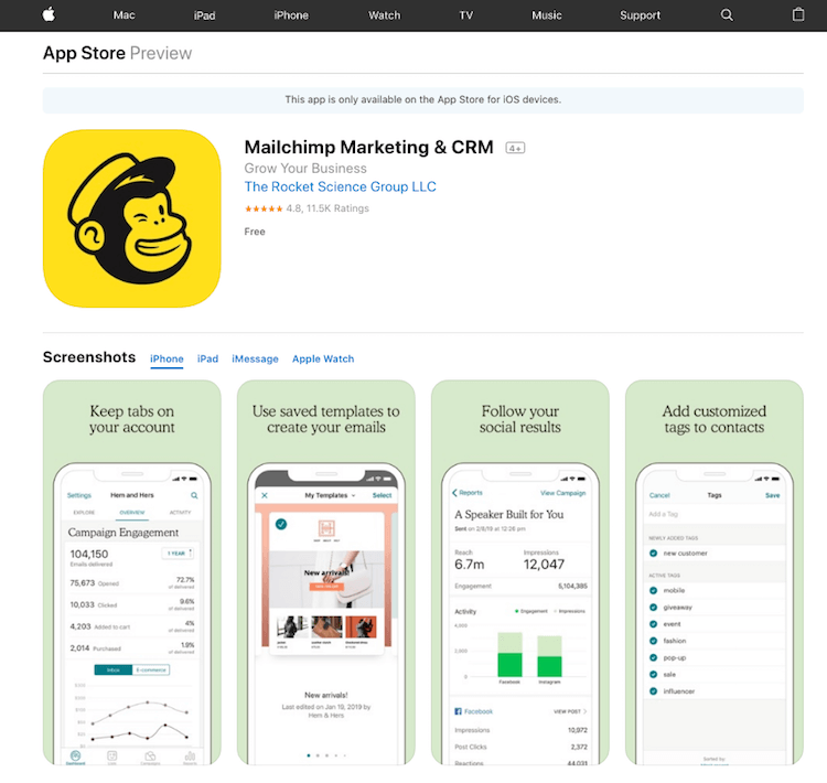 MailChimp iOS app MailChimp-iOS-app