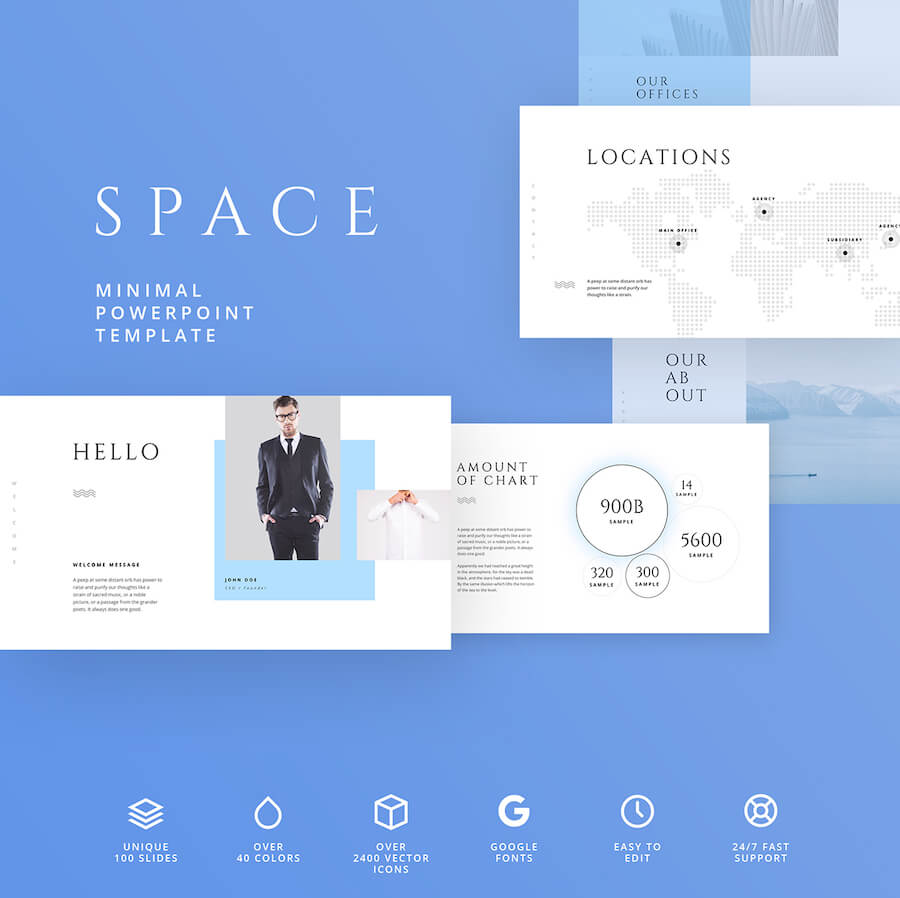 Space Powerpoint Keynote Template Space