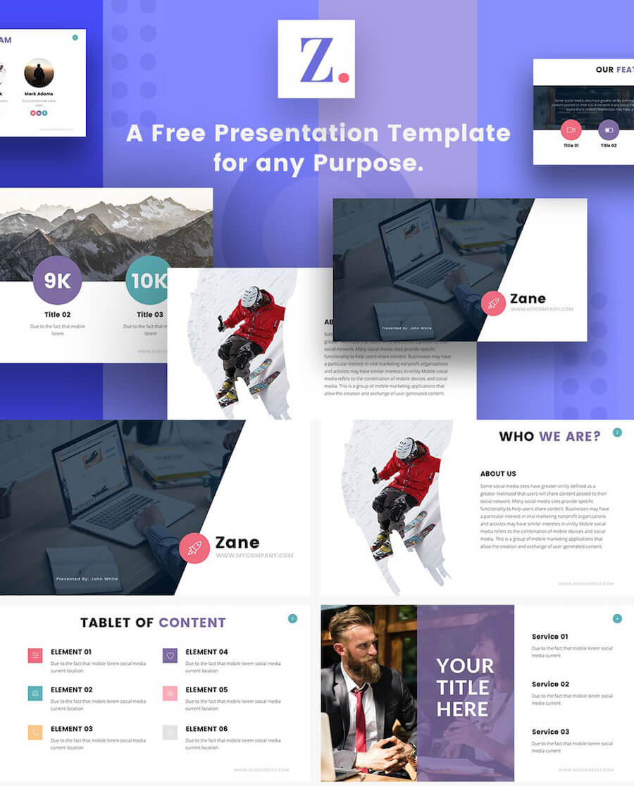 Zane Keynote Template Zane
