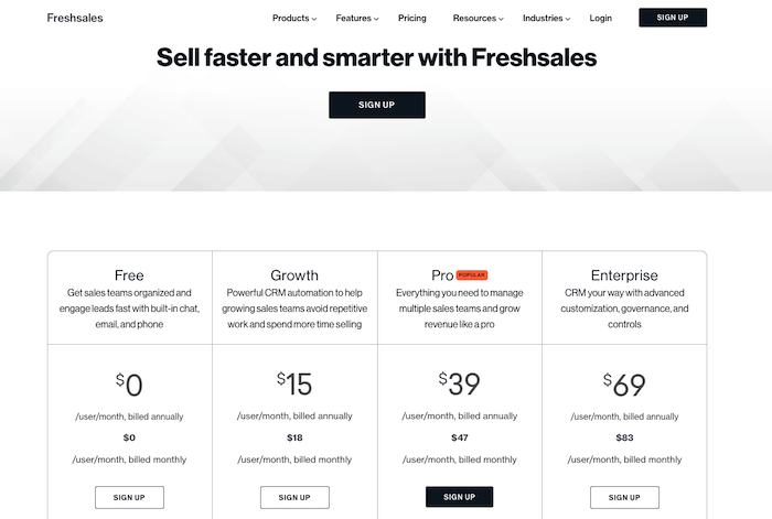 freshsales-pricing