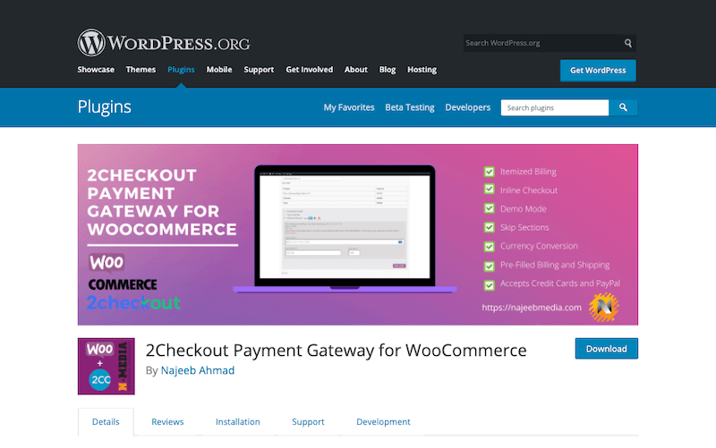 2Checkout Payment Gateway for WooCommerce