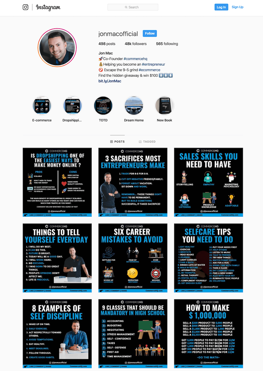 Branded Instagram Profile Branded Instagram Profile