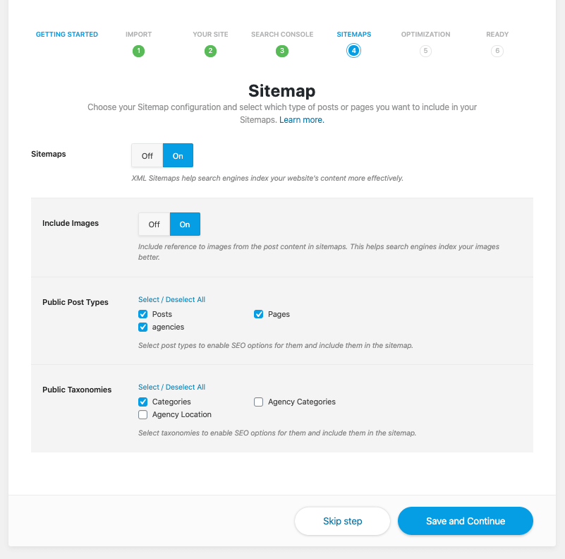 Create Sitemaps