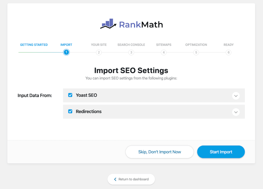 Rank Math Migration