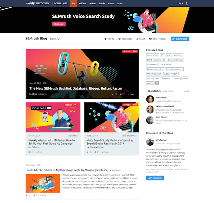 SEMRush Blog SEMRush Blog