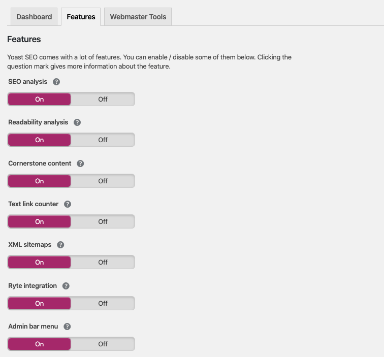 Yoast Interface