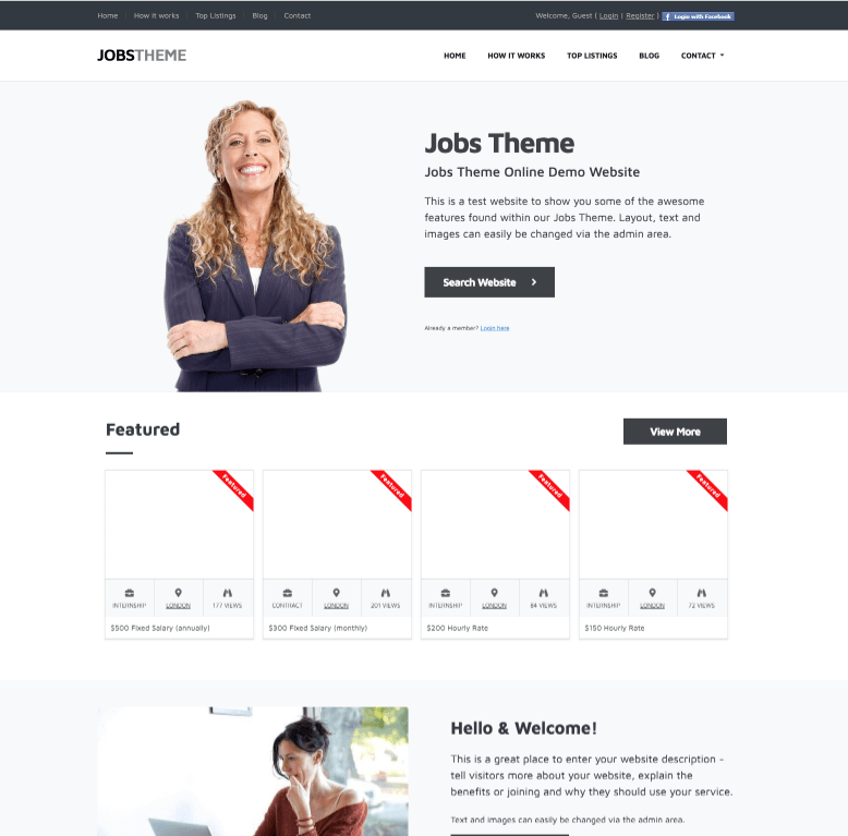 Jobs Board Theme