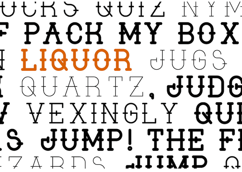 Liquor Typeface