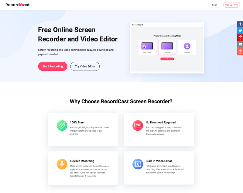 RecordCast Screen Recorder RecordCast Screen Recorder
