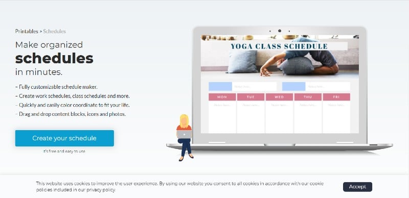 Screenshot 35 Visme Schedule Maker