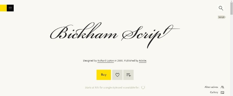 Bickham Script