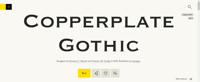 Copperplate Gothic