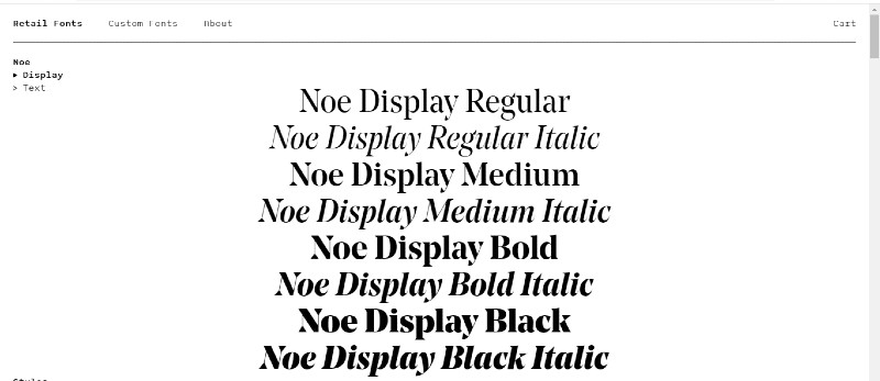 Noe Display Font