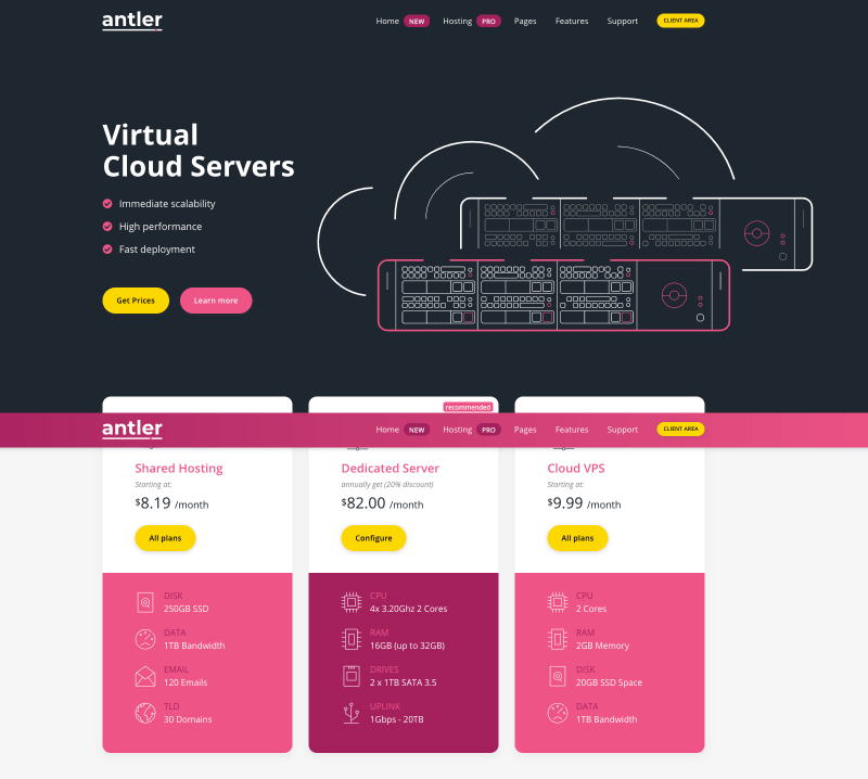 Antler Hosting Template Antler Hosting Template