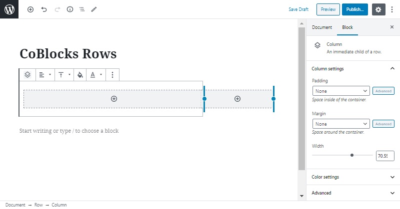 CoBlocks Responsiveness