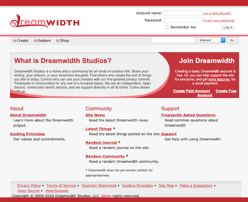 Dreamwidth Studios Dreamwidth Studios