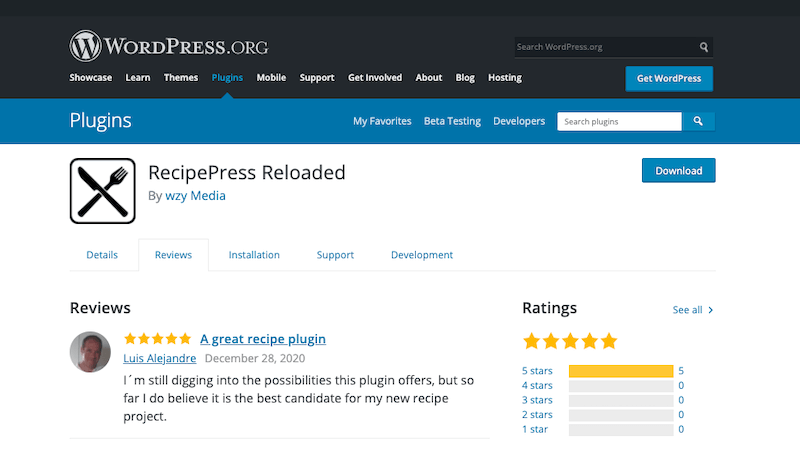 RecipePress Reloaded RecipePress Reloaded