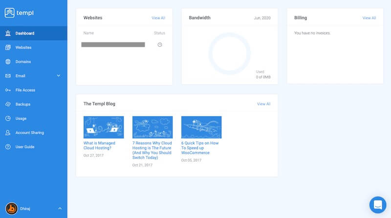 Templ Dashboard