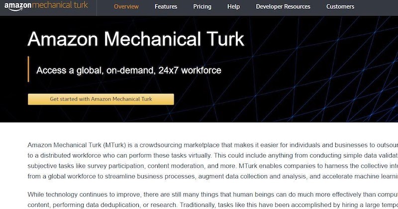 AMAZON MECHANICAL TURK