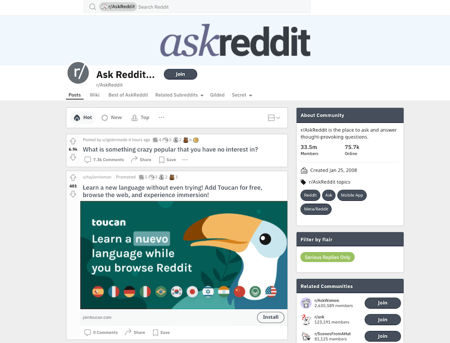 Ask Reddit