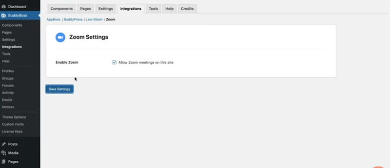 Integrate Zoom With BuddyBoss
