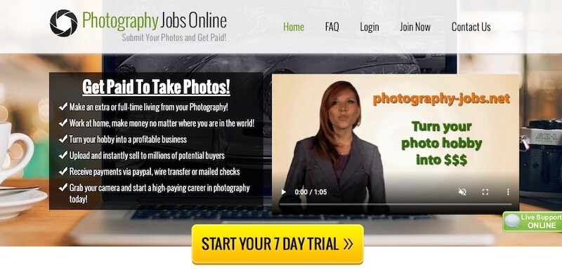 PHOTOGRAPHY JOBS ONLINE