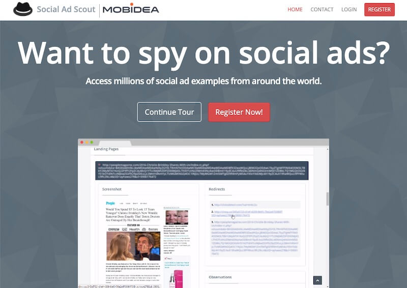 SocialAdScout Facebook Ad Spy