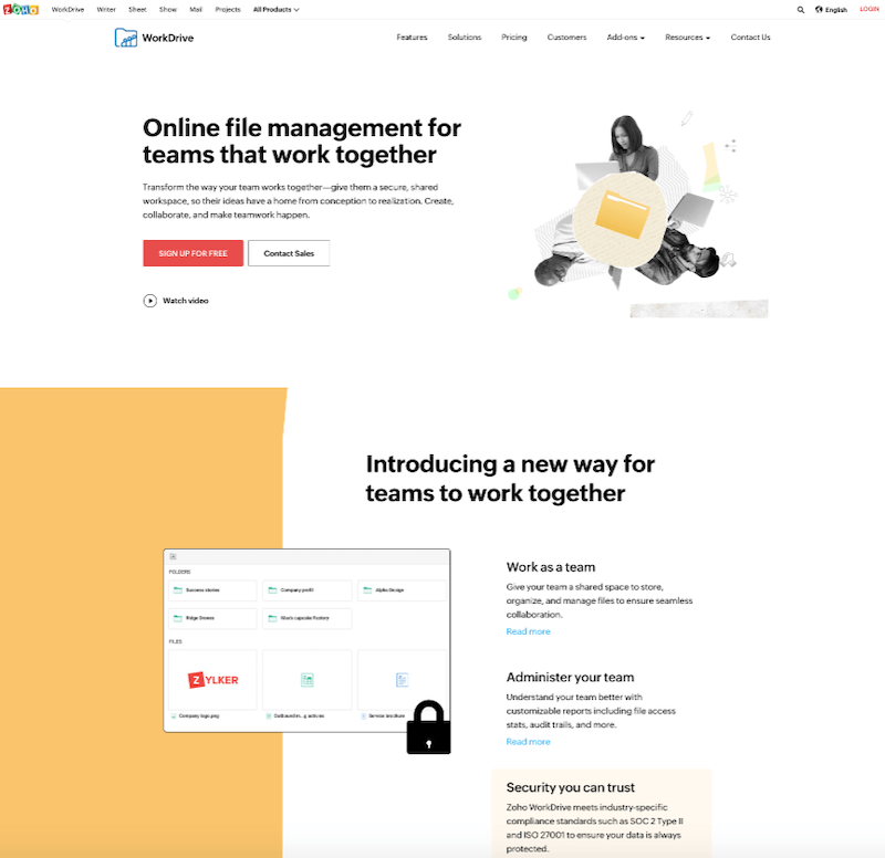 Zoho WorkDrive