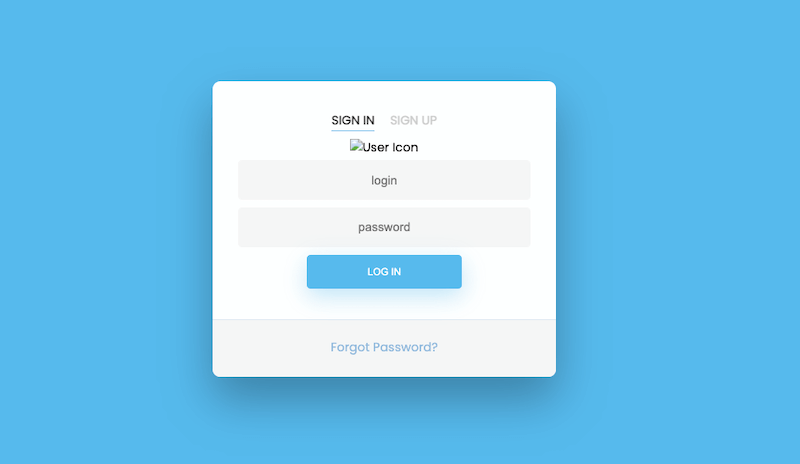 Pure CSS3 Login Form