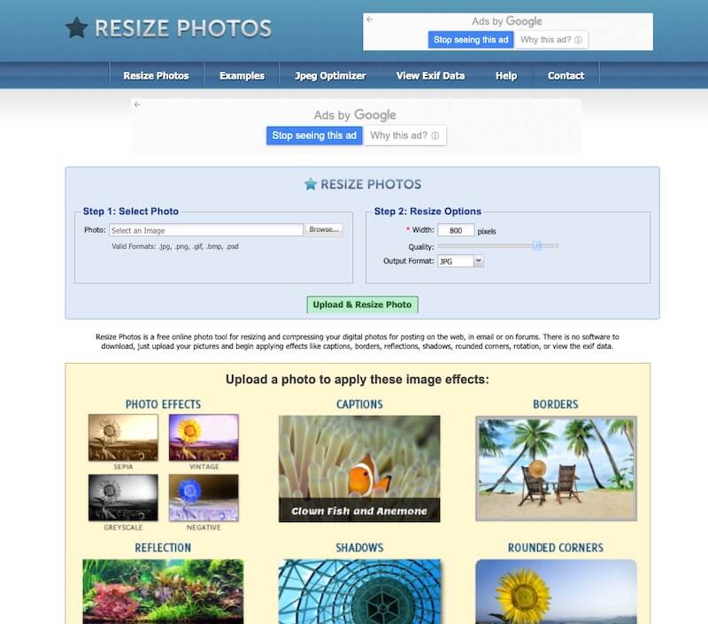 Resize Photos