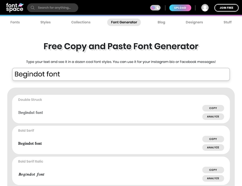 26 Best Online Font Generators 2024 | Begindot