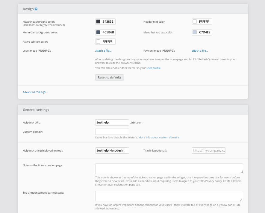 General Settings