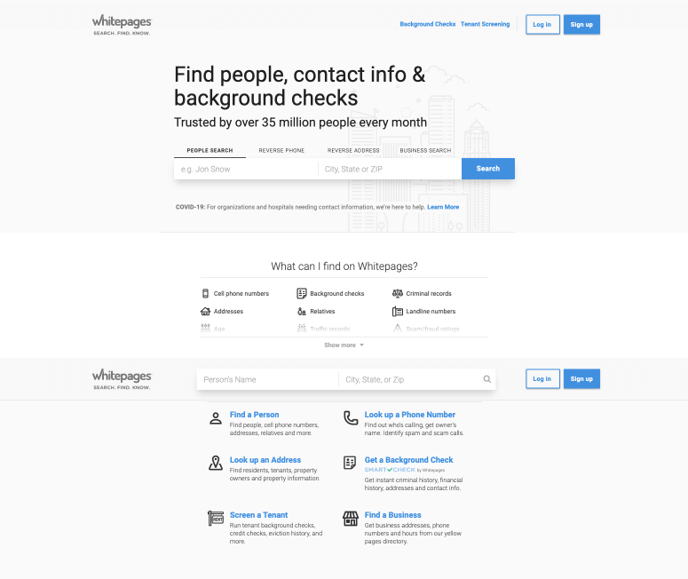 Whitepages Whitepages