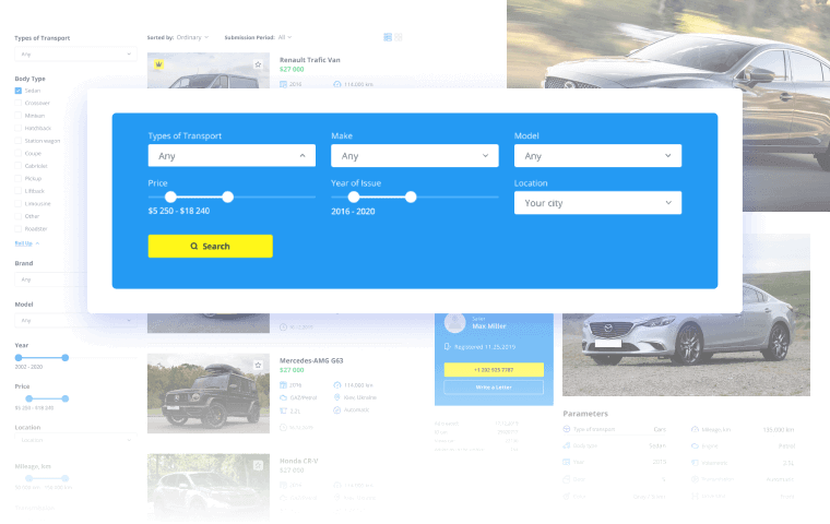 Car Dealer site with JetSmartFilters