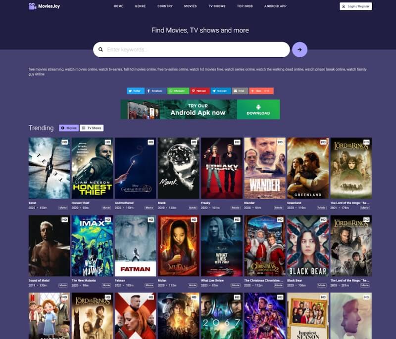 movie websites like moviesjoy