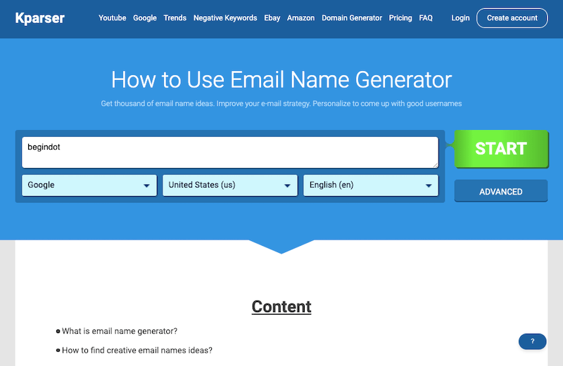 Zoo at night Overdraw vice versa 8 Best Email Name Generator Tools 2022 | Begindot