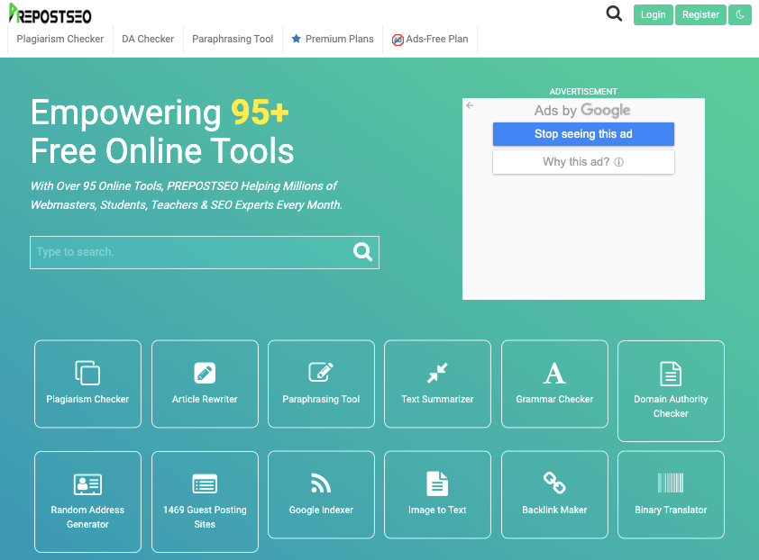Prepostseo Tools Prepostseo Tools