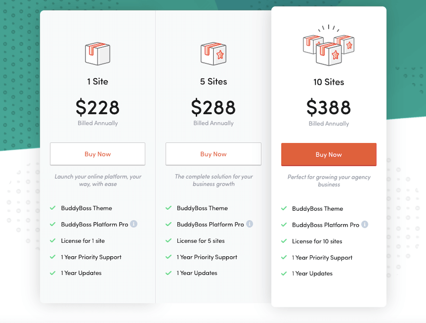 BuddyBoss Pricing