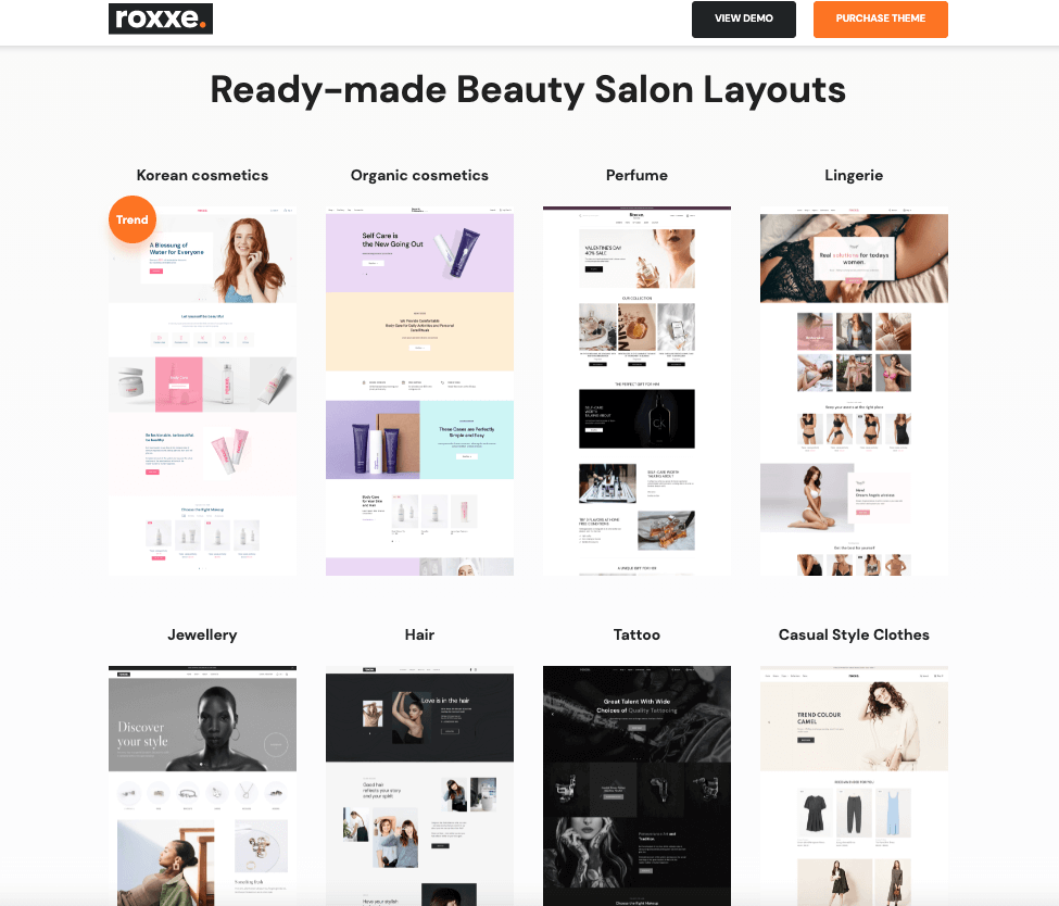 Roxxe Theme Templates Roxxe Theme Templates