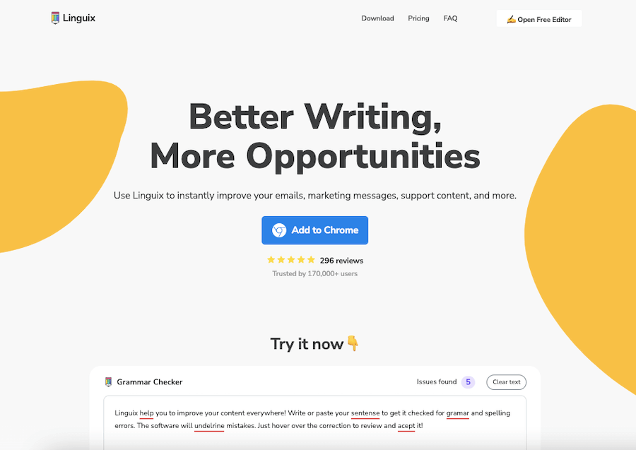 Linguix Grammar Checker Linguix Grammar Checker