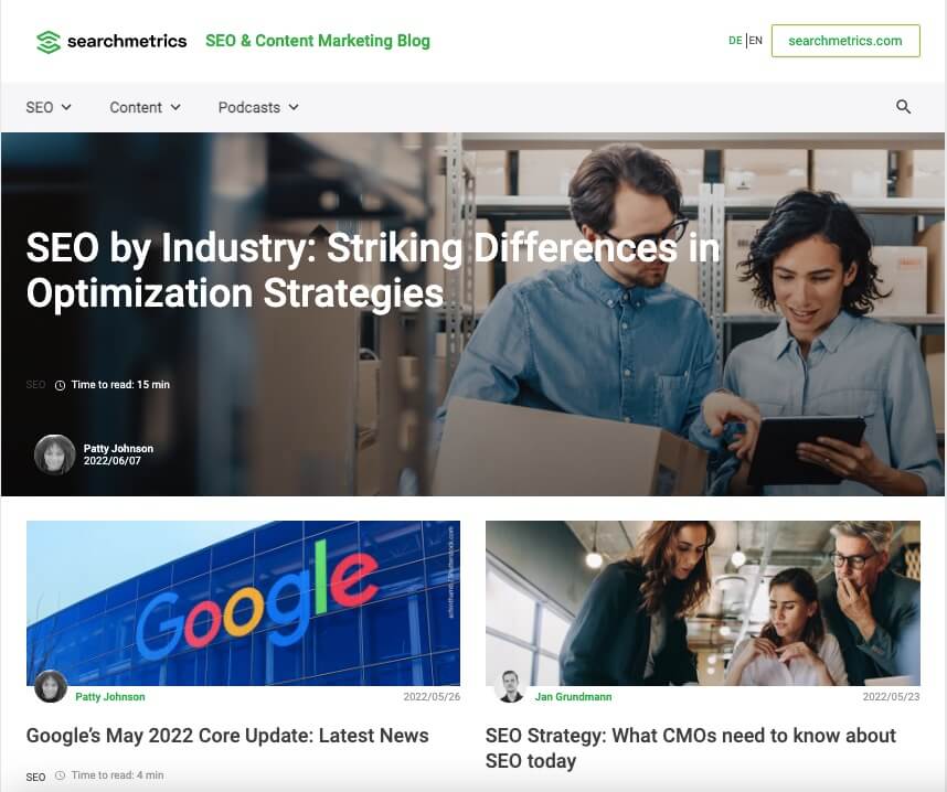 Searchmetrics Blog Searchmetrics Blog